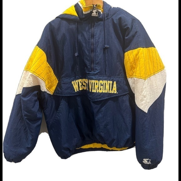 STARTER Other - West Virginia Mountaineers Starter 90s Pullover Kangaroo Pocket VINTAGE- RARE sm